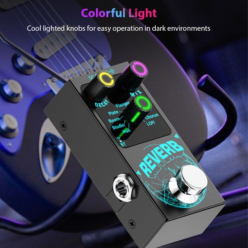 Digital Guitar Reverb Effects Pedal True Bypass 9 Different Reverb Effects L3F0 - Picture 8 of 12