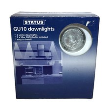 Ceiling White Downlights 240v Pack Of 3 Tilt Status Bulbs Included Down Light