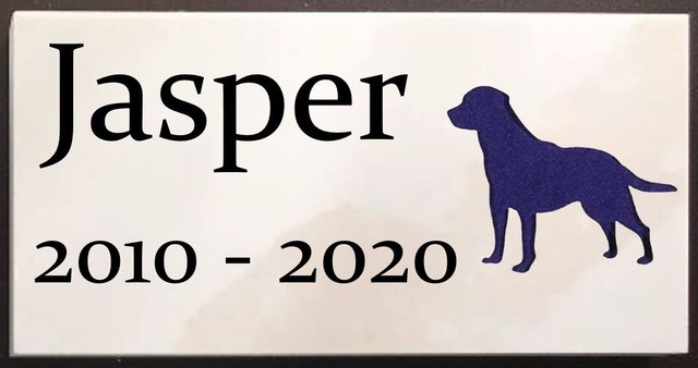 8 inch x 4 inch Pet Memorial Marble sign Personalized Engraved Marble 8 inch x 4 inch Pet Memorial Marble sign Personalized Engraved Marble