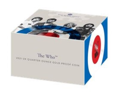 2021 UK MUSIC LEGENDS - The Who £25 1/4oz Gold Proof Coin