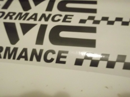 CIVIC PERFORMANCE Sticker Decal x 2. Choice of 19 colours - Bild 3 von 4