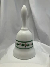 Fenton Holly Christmas Bell signed
