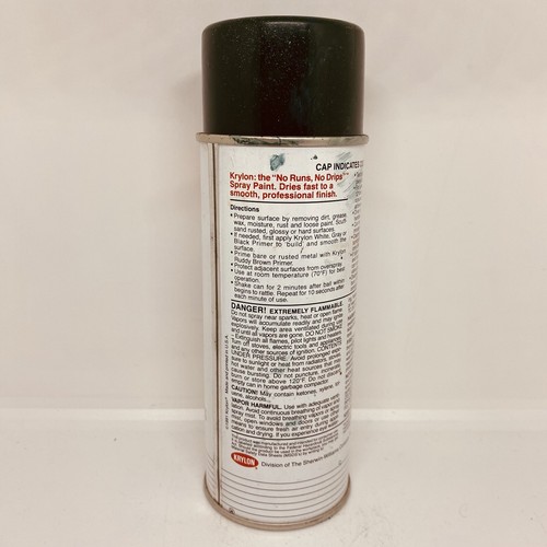 Vintage 1991 KRYLON Hunter Green - 2001 Spray Paint Can - Picture 3 of 5