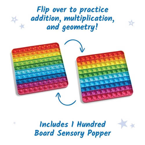 Hundred Board Sensory Bubble Popper, Push Pop Fidget Toys - Picture 3 of 5