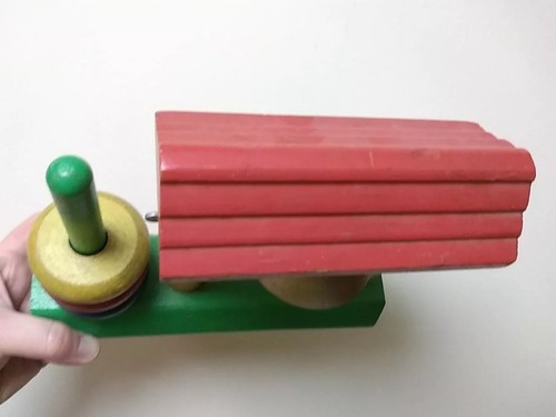 Playskool Vintage Toy Bell Stack Wooden Toy - Picture 4 of 5