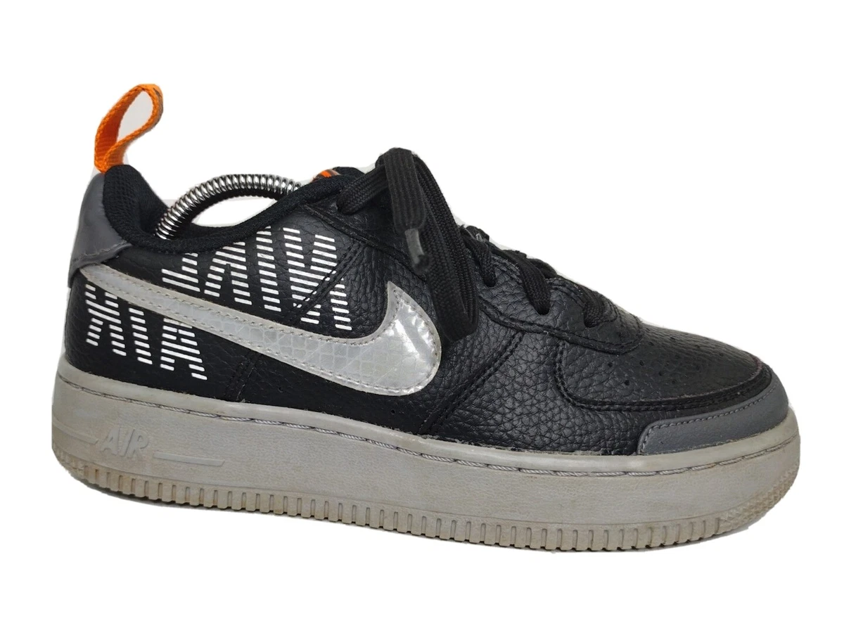 Nike Air Force 1 LV8 2 GS Black Grey 'Under Construction' BQ5484 001 Size 7y