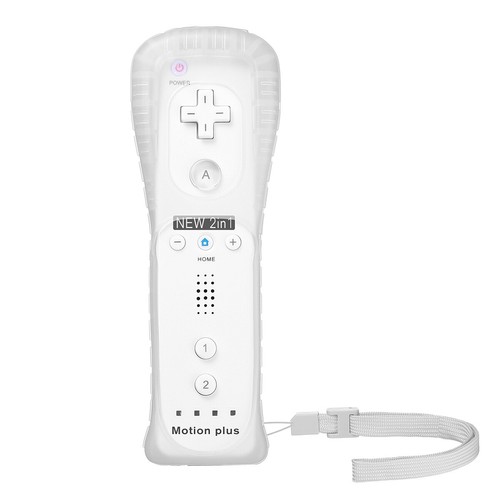 Built in Motion Plus Remote Controller Nunchuck For Nintendo Wii Wii U Gel Case - Picture 19 of 24