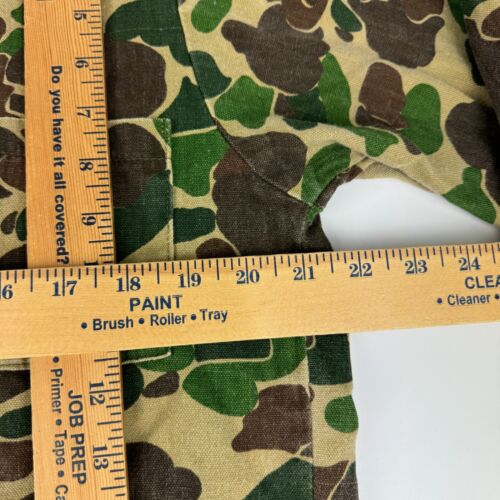 Camicia da caccia vintage Ranger uomo taglia M mimetica anatra bottoni 3 tasche made in USA - Foto 7 di 10