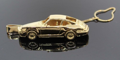 911 PORSCHE CARRERA CLASSIC KRAWATTENKLAMMER massiv 585/- GOLD WERT 5900 ,- - Bild 2 von 9