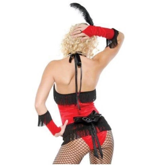 Forplay Bailarina Exótica Años 20 Flapper Burlesque Sexy Pinup Mameluco Lencería Disfraz Foto 2 de 4