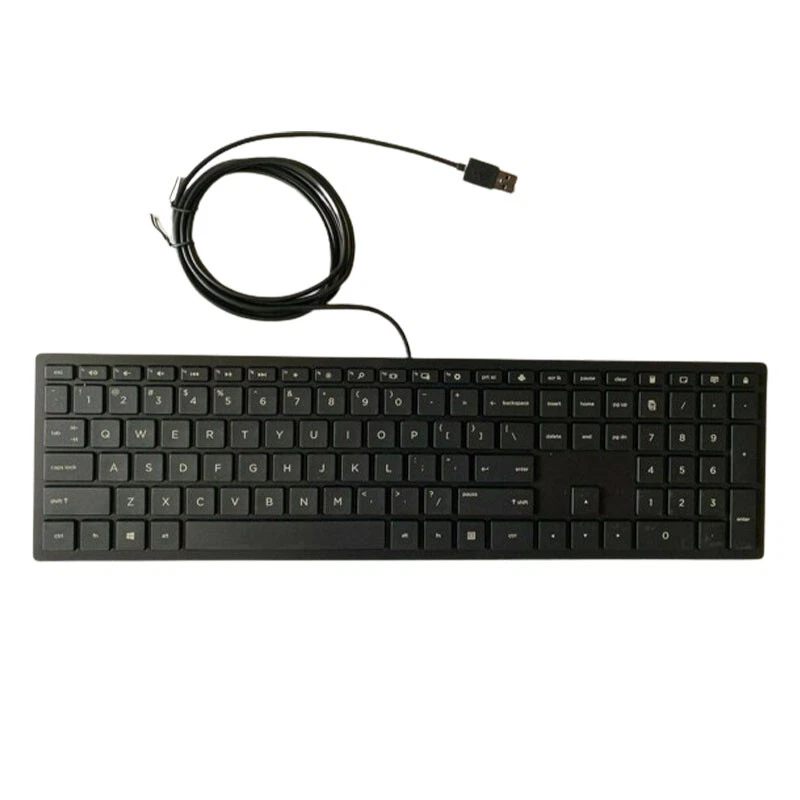 Teclado HP con cable delgado y ratón usado lote de 10 Foto 2 de 4