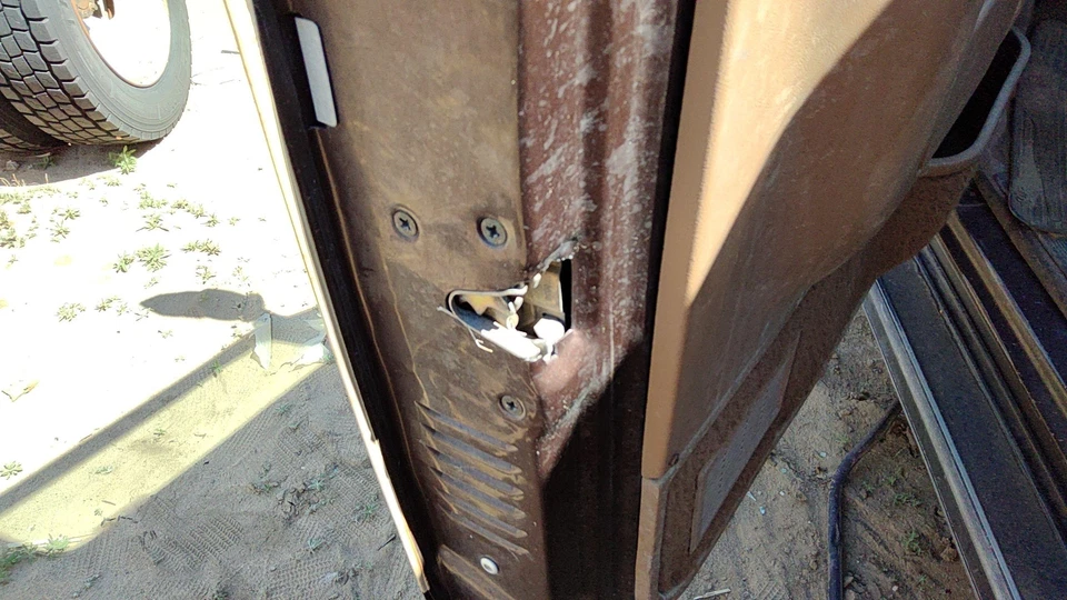 Ford F150 1988 conductor pestillo puerta delantera izquierda con varillas/cables OEM Foto 4 de 4