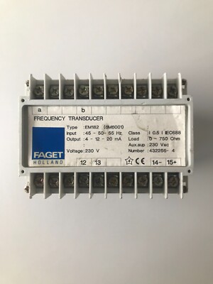 Faget EM182 Frequency Transducer 6M6001
