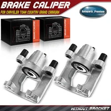 Pair Rear Side Brake Calipers for Dodge Grand Caravan Chrysler Town & Country