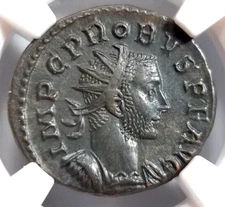 Probus Roman Empire NGC Ch AU Ancient Aurelianianus Abundantia Cornucopia