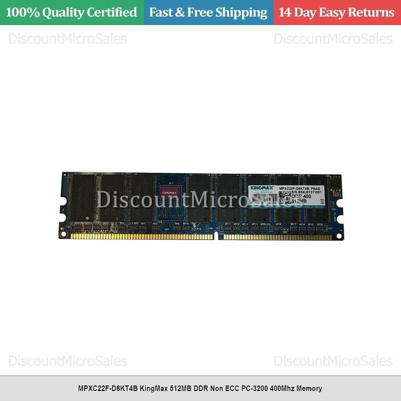 MPXC22F-D8KT4B KingMax 512MB DDR Non ECC PC-3200 400Mhz Memory | eBay
