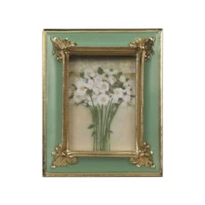 WINPLUS+ Vintage Picture frame 2.5x3.5 Luxury Antique Green Photo Frame With ...