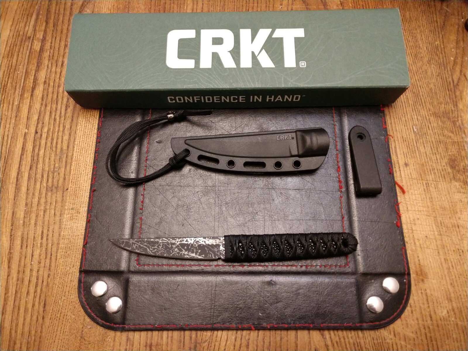 CRKT OBAKE Fixed Blade Knife 3.6" 8CR14mov SS Blade GFN Sheath 2.4 OZ