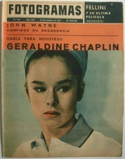 GERALDINE CHAPLIN FELLINI 1964 FOTOGRAMAS Movie Celebrity Spanish Magazine GERALDINE CHAPLIN FELLINI 1964 FOTOGRAMAS Movie Celebrity Spanish Magazine