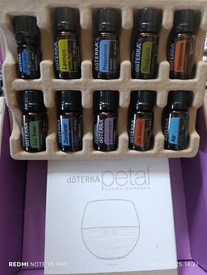 doTERRA Home Essentials Kit Hausapotheke NEU Ätherische Öle Set Diffuser Petal