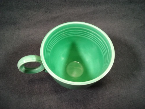 HTF VTG Homer Laughlin Fiesta® Tea / Coffee Cup Green FLAT BOTTOM Original USA