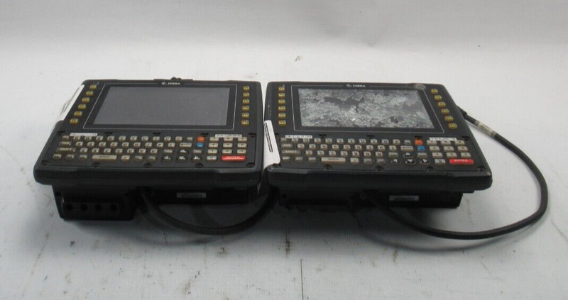 Lot (2) Zebra Psion VH10 8516 Vehicle Mounted Touchscreen Computer Terminals 10