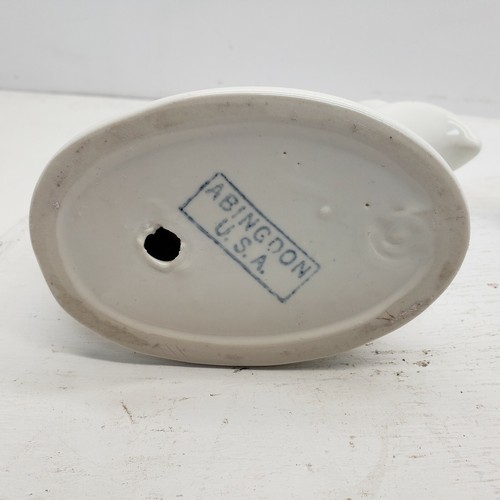 Pair Of White Abingdon Candle Holder MCM - Picture 6 of 9