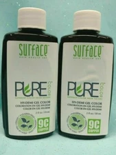 Set /2 Surface Pure HY-DEMI GEL HAIR COLOR Dye Demi Permanent 9C COPPER 2 oz NEW