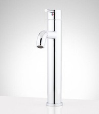 Signature Hardware Edenton Single-Hole Vessel Bathroom Faucet Chrome Open Box