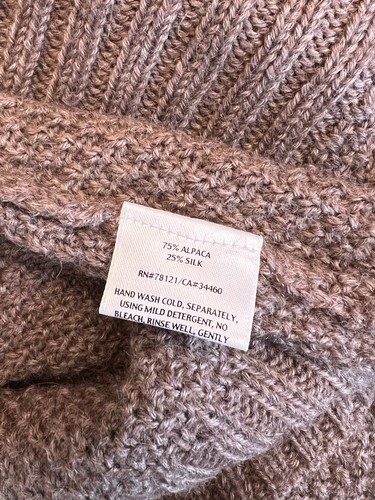 Eileen Fisher 75% Alpaca / 25% Silk Boat-Neck Sweater • XL • Italian Yarn - Picture 5 of 5