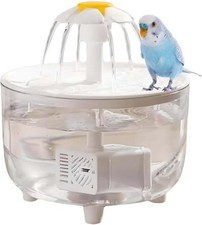 Petlex Bird Bath Indoor Automatic Parrot Shower Bathtub with Pump transparent