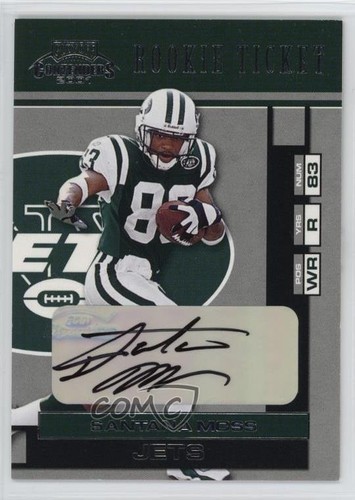 Santana Moss [Autograph] #175 2001 Playoff Contenders card