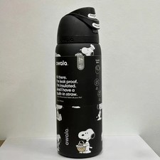 Owala 24 oz Water Bottle New In Box Limited Edition US- Black Snoopy