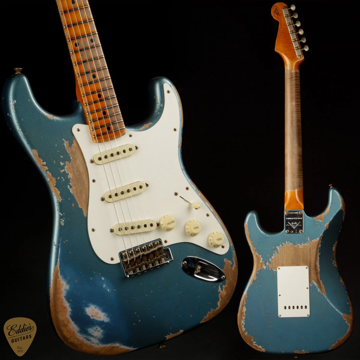 【特価中❕】Stratocaster heavy relic Fender '57 Super Heavy Relic Stratocaster Roasted Pine Faded Ice