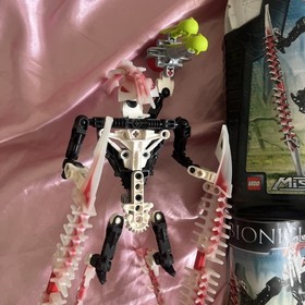 LEGO Bionicle Mistika Makuta Krika (8694) 100% Complete Canister Instructions