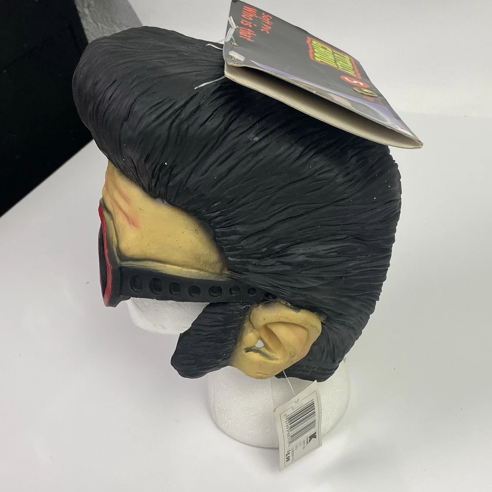 Vtg Elvis Presley Rubber Mask With Sideburns/red Glasses 2002 Paper Magic Group - Image 4 of 4