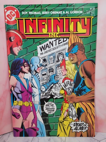 Infinity Inc #6- 1984, Roy Thomas, Jerry Ordway, DC Comics, VF!