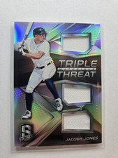 2017 Panini Chronicles Triple Threat Materials #TTM-JJ Jacoby Jones SP /149 AA72