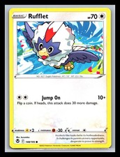 Carta Pokemon Rufflet 148/195 Silver Tempest Non Holo LP inglese