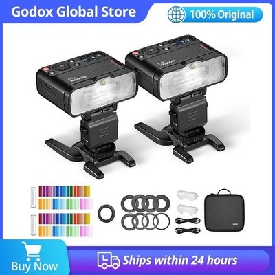 Godox MF12-K2 Mini Speedlite TTL Flash + Farbe Filter diffusor für Macro Schüsse