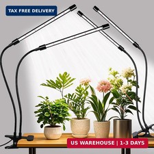 2 Pack Grow Lights for Indoor Plants 168 LEDs Full Spectrum Clip Plant Lamp Time