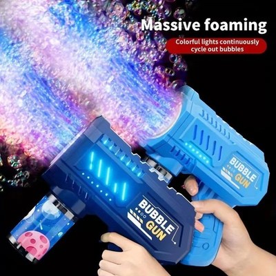 Fully Automatic Bubble Gun Rocket Bubbles Machine Automatic Blower with Bubble L