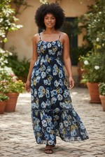 Shein Curve * 3XL * Women's Adjustable Spaghetti Strap Tiered Maxi Dress