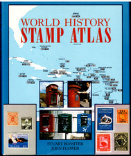 World History Stamp Atlas ; by Rossiter & Flower - NEAR NEW Hardcover