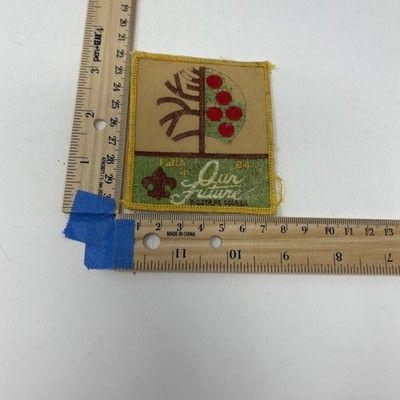 Boy Scouts Wolverine Council Faith in Our Future 1984 Patch Vintage