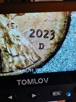 2023 D Lincoln Shield Cent Extra V? Error. See Pics!  Rd Excellent Cond #3