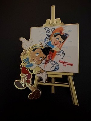 Pinocchio Pink Al La Mode LE 200  Pin Ink And Paint Canvas