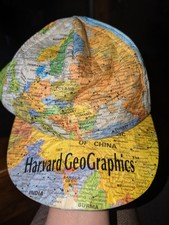 Wearin The World Harvard Geographics Map Pattern SnapBack Tyvek Made in USA