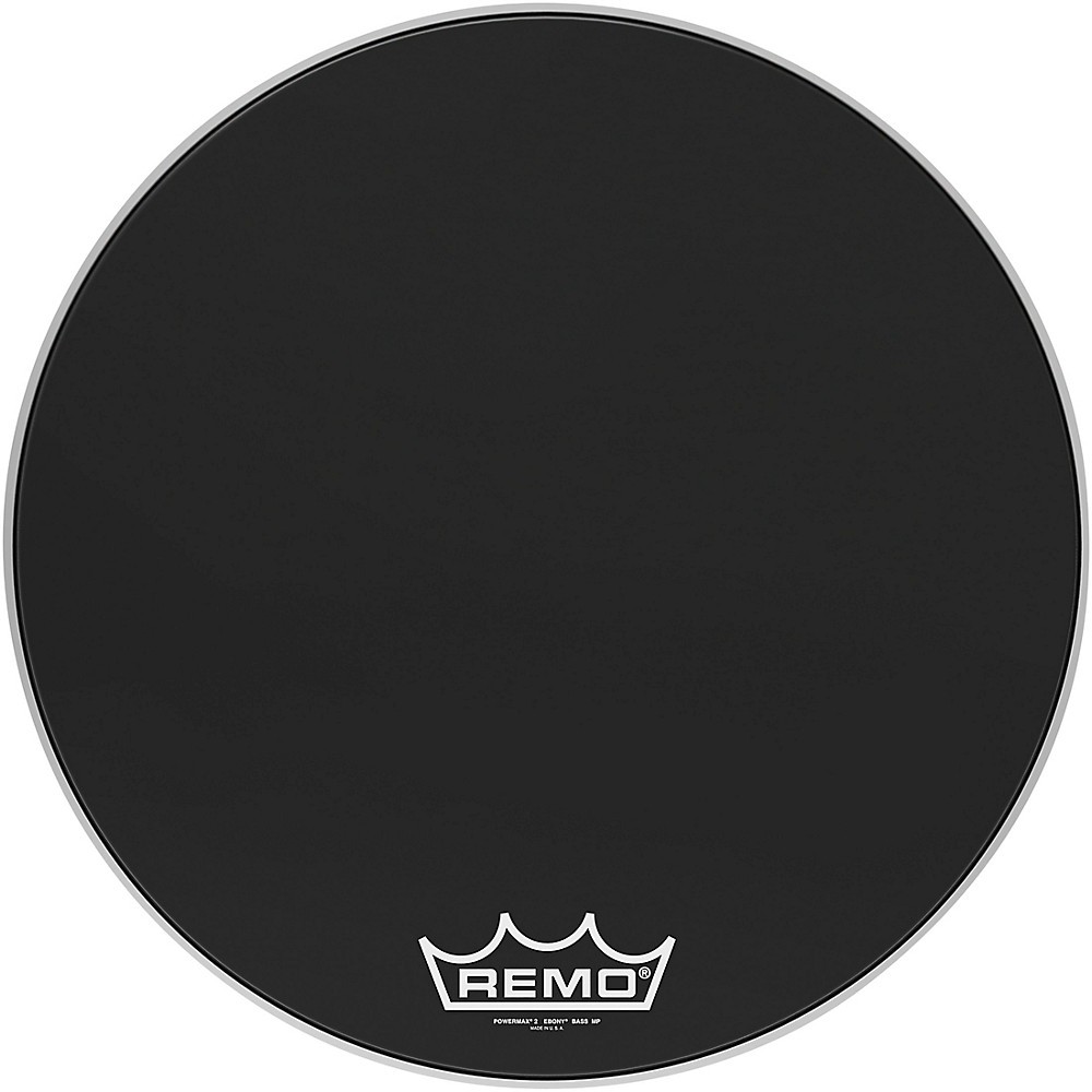 Remo Powermax 2 Ebony Crimplock Bass Drum Head 24 in 12690₽