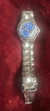 BULOVA Marine Star Womens Watch, Blue Dial, Silver Brushed Stainless Steel Band